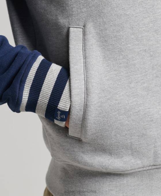 Superdry jachetă bomber colegială de epocă îmbrăcăminte marina bărbați JX0Z5202