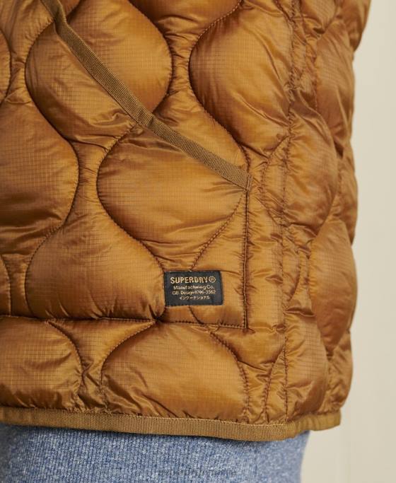 Superdry jachetă bomber cu căptușeală supradimensionată îmbrăcăminte bronzat femei JX0Z5562