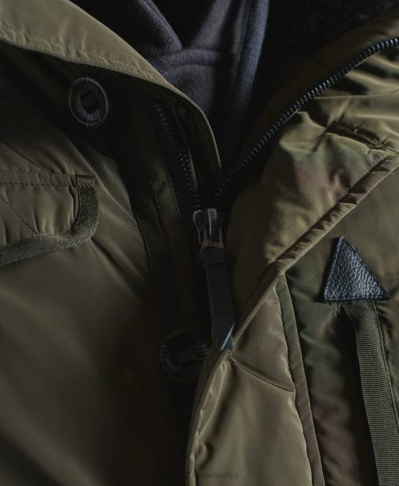 Superdry jachetă bomber de salvare chinook îmbrăcăminte kaki bărbați JX0Z4541