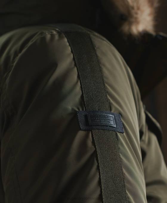 Superdry jachetă bomber de salvare chinook îmbrăcăminte kaki bărbați JX0Z4541