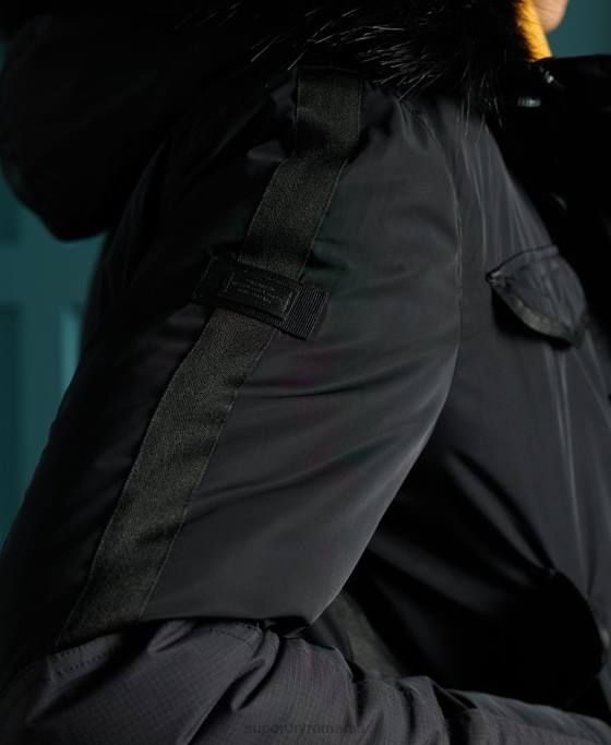 Superdry jachetă bomber de salvare chinook îmbrăcăminte negru bărbați JX0Z4732