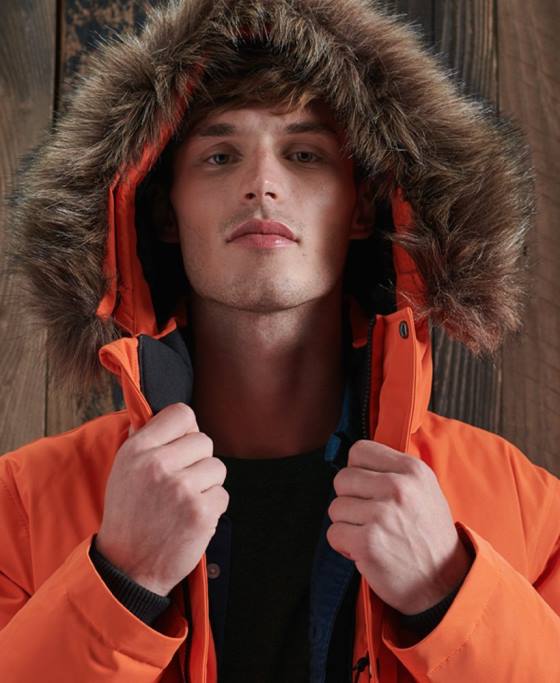 Superdry jachetă bomber de zăpadă din puf Everest îmbrăcăminte portocale bărbați JX0Z1194