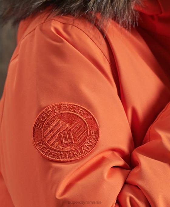 Superdry jachetă bomber de zăpadă din puf Everest îmbrăcăminte portocale bărbați JX0Z1194