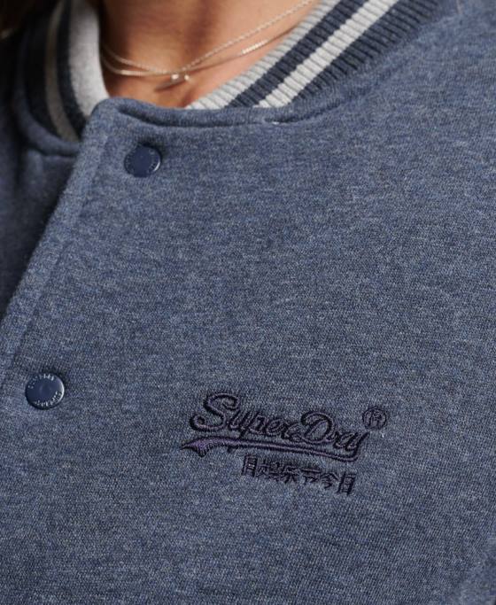 Superdry jachetă bomber din jerseu esențial îmbrăcăminte marina femei JX0Z3500