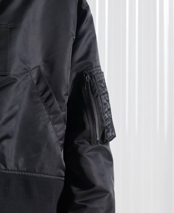 Superdry jachetă bomber dublă sdx ediție limitată îmbrăcăminte negru bărbați JX0Z5555