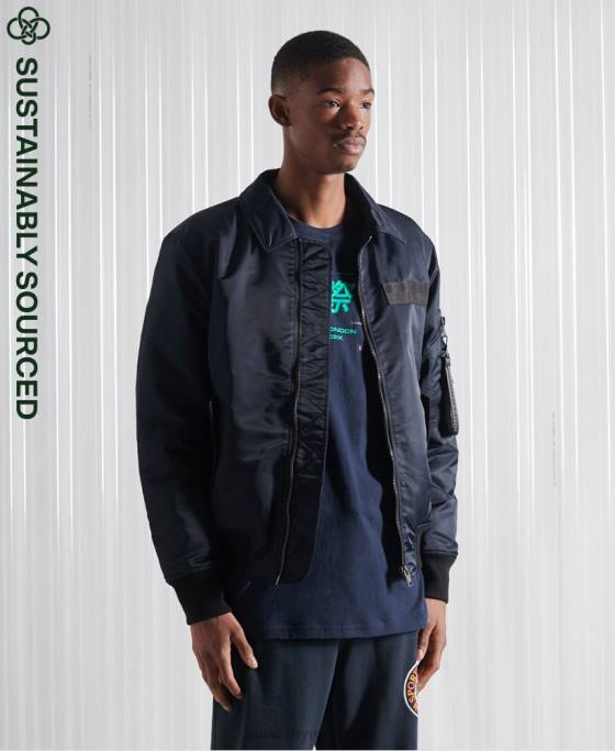 Superdry jachetă bomber energy ma2 îmbrăcăminte marina bărbați JX0Z4757
