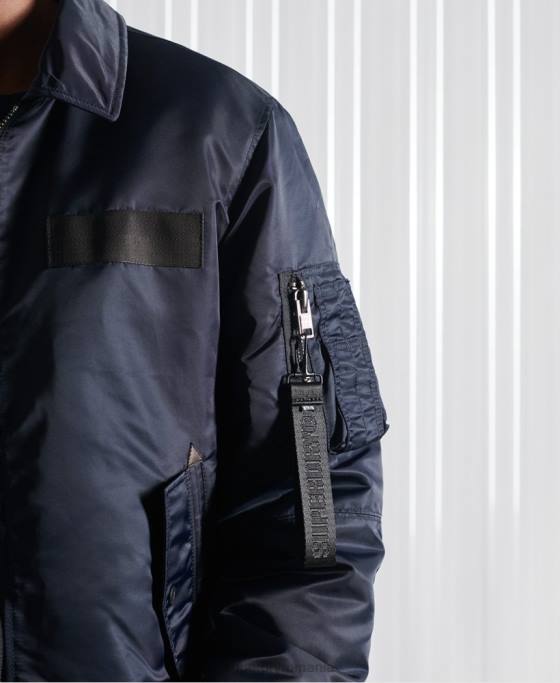 Superdry jachetă bomber energy ma2 îmbrăcăminte marina bărbați JX0Z4757