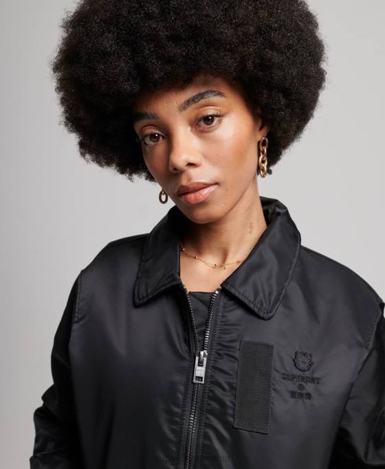 Superdry jachetă bomber energy ma2 îmbrăcăminte negru femei JX0Z5420