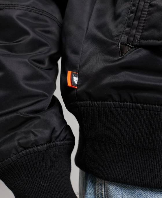 Superdry jachetă bomber energy ma2 îmbrăcăminte negru femei JX0Z5420