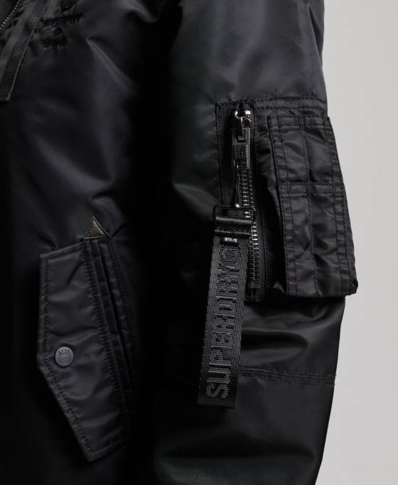 Superdry jachetă bomber energy ma2 îmbrăcăminte negru femei JX0Z5420