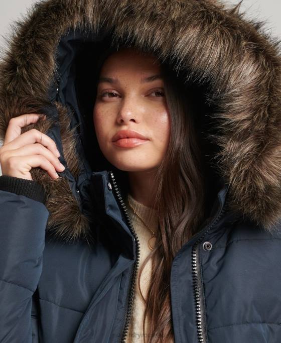 Superdry jachetă bomber everest ella îmbrăcăminte marina femei JX0Z5628