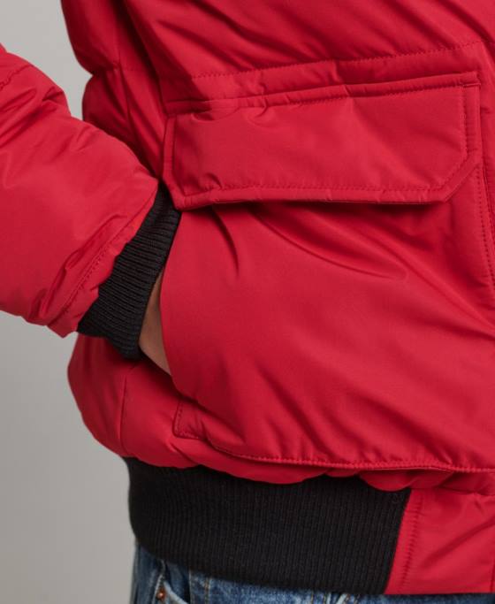 Superdry jachetă bomber everest ella îmbrăcăminte roșu femei JX0Z5517