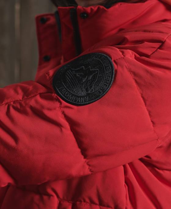 Superdry jachetă bomber everest fără glugă îmbrăcăminte roșu femei JX0Z5659
