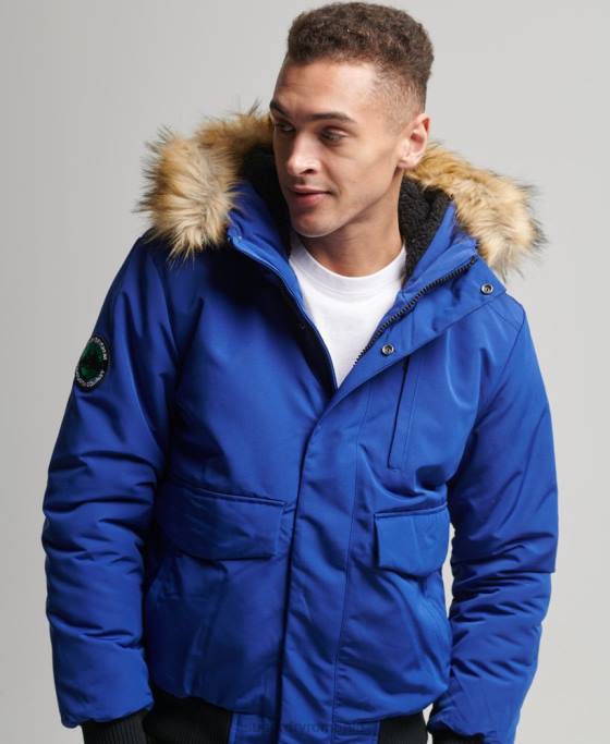 Superdry jachetă bomber everest îmbrăcăminte albastru bărbați JX0Z4558