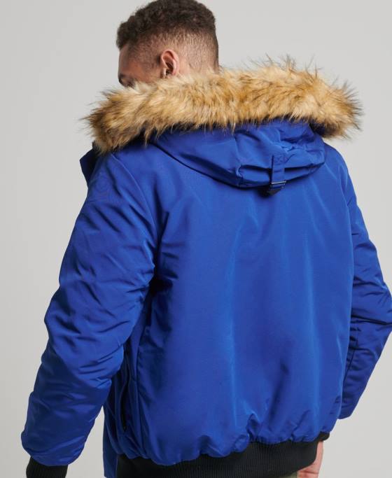 Superdry jachetă bomber everest îmbrăcăminte albastru bărbați JX0Z4558
