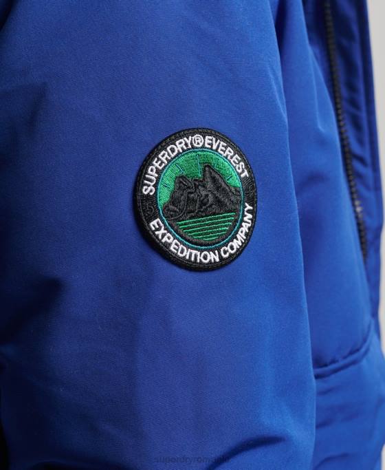 Superdry jachetă bomber everest îmbrăcăminte albastru bărbați JX0Z4558