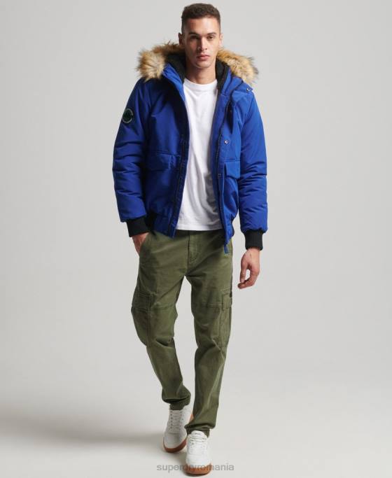 Superdry jachetă bomber everest îmbrăcăminte albastru bărbați JX0Z4558