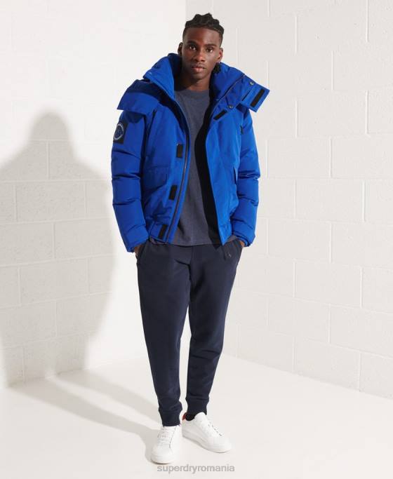 Superdry jachetă bomber everest îmbrăcăminte albastru bărbați JX0Z4615