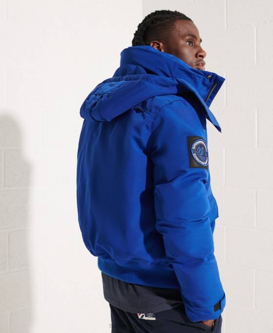 Superdry jachetă bomber everest îmbrăcăminte albastru bărbați JX0Z4615
