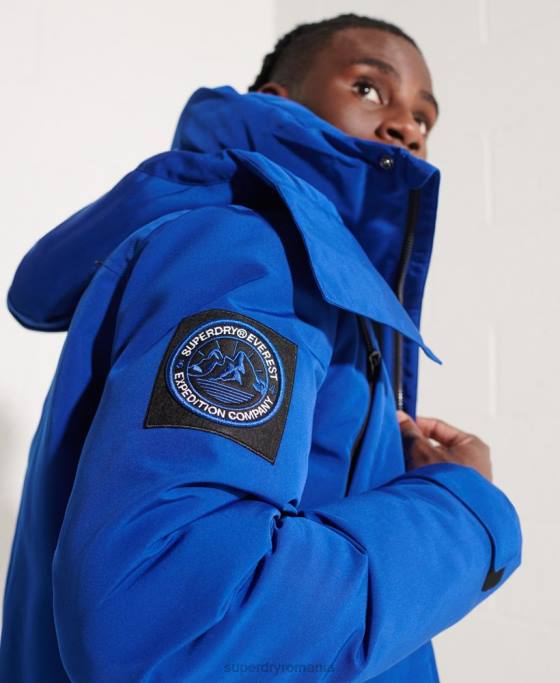 Superdry jachetă bomber everest îmbrăcăminte albastru bărbați JX0Z4615