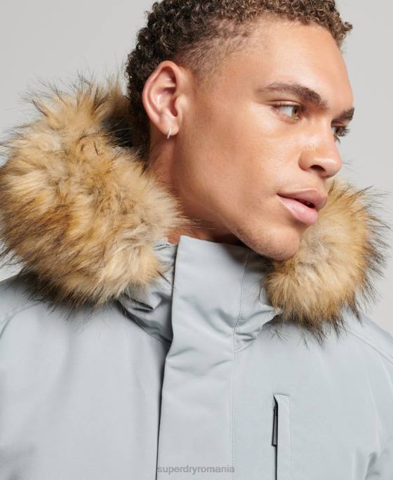 Superdry jachetă bomber everest îmbrăcăminte albastru deschis bărbați JX0Z993