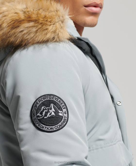 Superdry jachetă bomber everest îmbrăcăminte albastru deschis bărbați JX0Z993