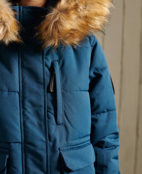 Superdry jachetă bomber everest îmbrăcăminte albastru deschis femei JX0Z5735