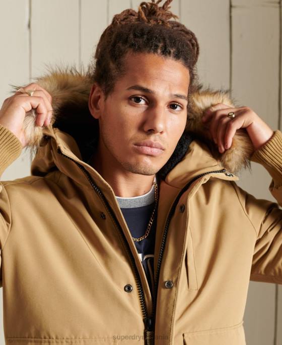 Superdry jachetă bomber everest îmbrăcăminte bronzat bărbați JX0Z1055