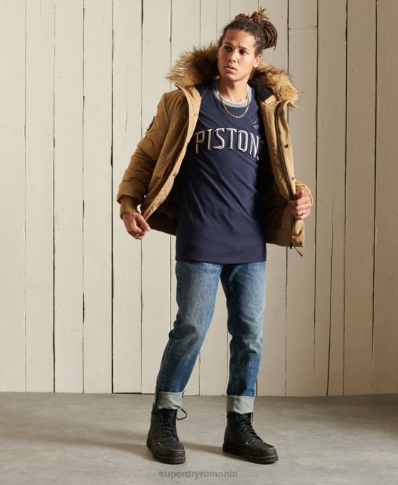 Superdry jachetă bomber everest îmbrăcăminte bronzat bărbați JX0Z1055