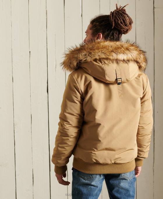 Superdry jachetă bomber everest îmbrăcăminte bronzat bărbați JX0Z1055