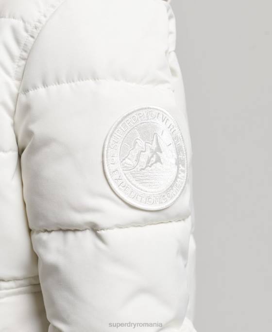 Superdry jachetă bomber everest îmbrăcăminte cremă femei JX0Z3768