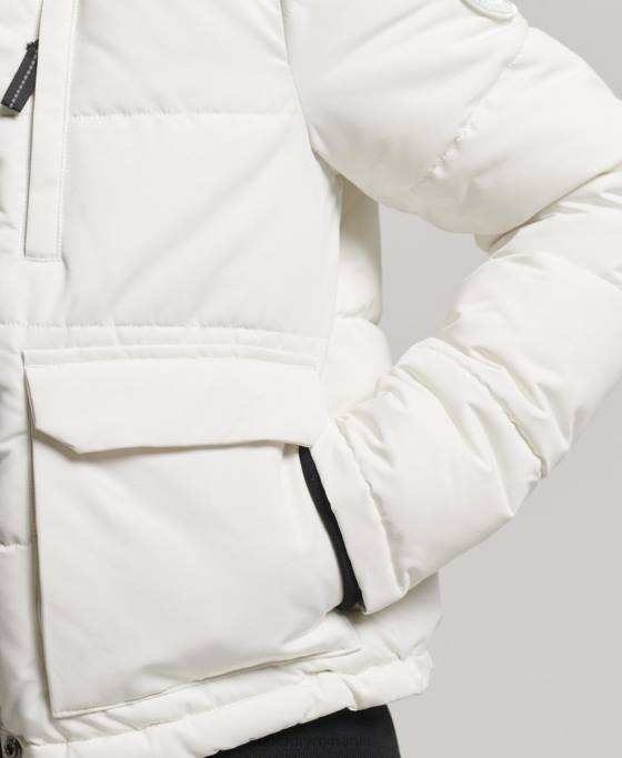 Superdry jachetă bomber everest îmbrăcăminte cremă femei JX0Z3768