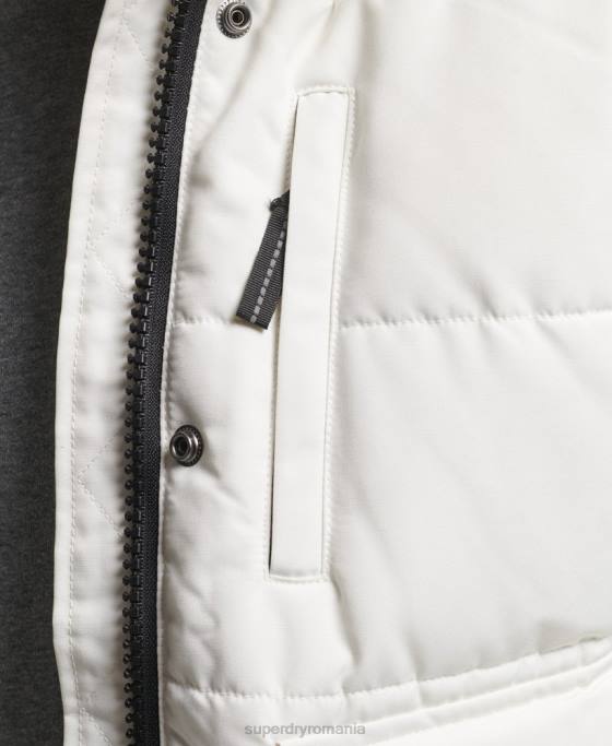 Superdry jachetă bomber everest îmbrăcăminte cremă femei JX0Z3768