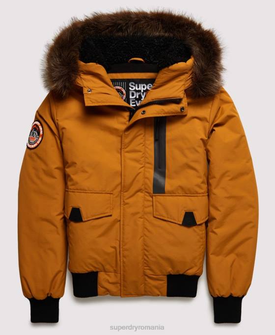 Superdry jachetă bomber everest îmbrăcăminte galben bărbați JX0Z4604