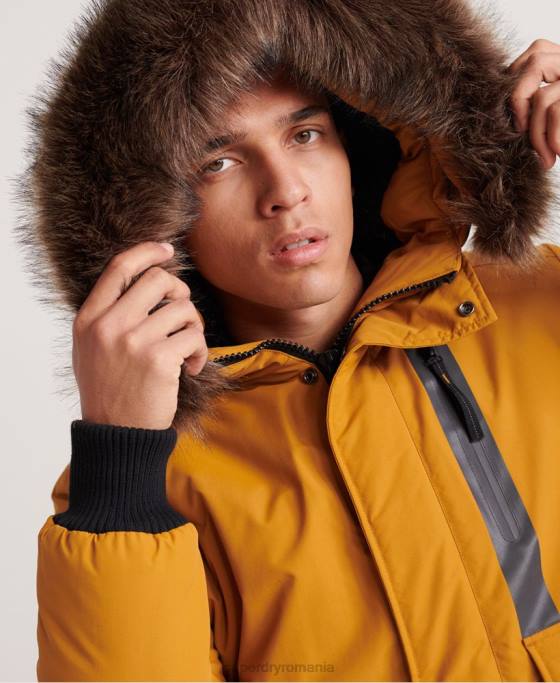 Superdry jachetă bomber everest îmbrăcăminte galben bărbați JX0Z4604