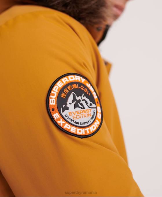 Superdry jachetă bomber everest îmbrăcăminte galben bărbați JX0Z4604