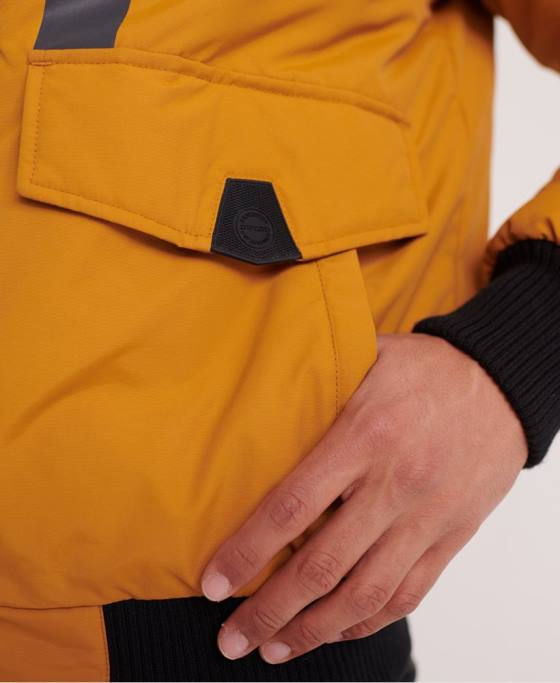 Superdry jachetă bomber everest îmbrăcăminte galben bărbați JX0Z4604