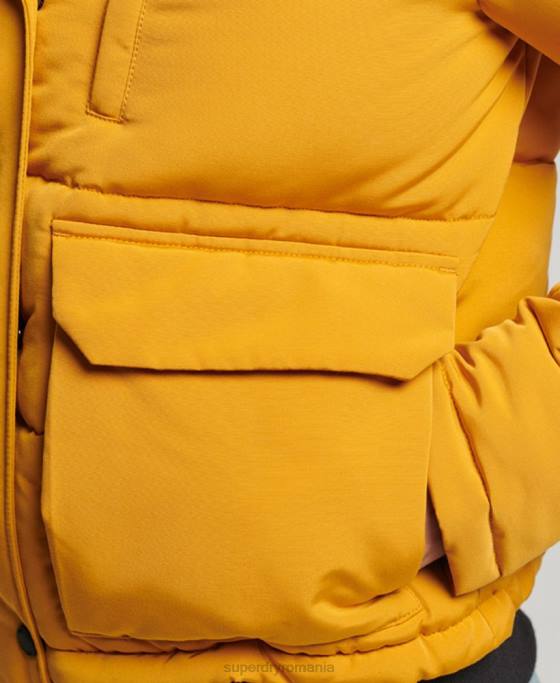Superdry jachetă bomber everest îmbrăcăminte galben femei JX0Z3811