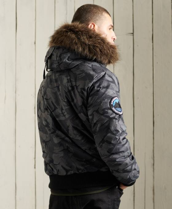 Superdry jachetă bomber everest îmbrăcăminte gri bărbați JX0Z4631