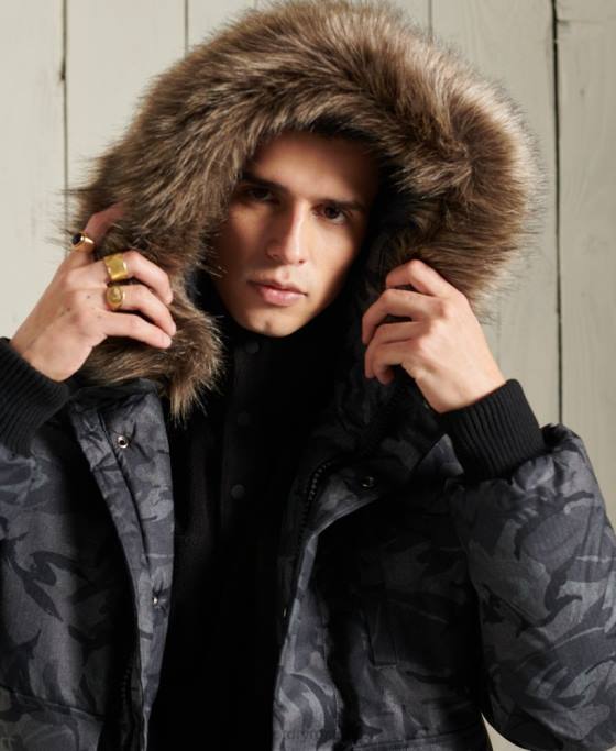 Superdry jachetă bomber everest îmbrăcăminte gri bărbați JX0Z4631