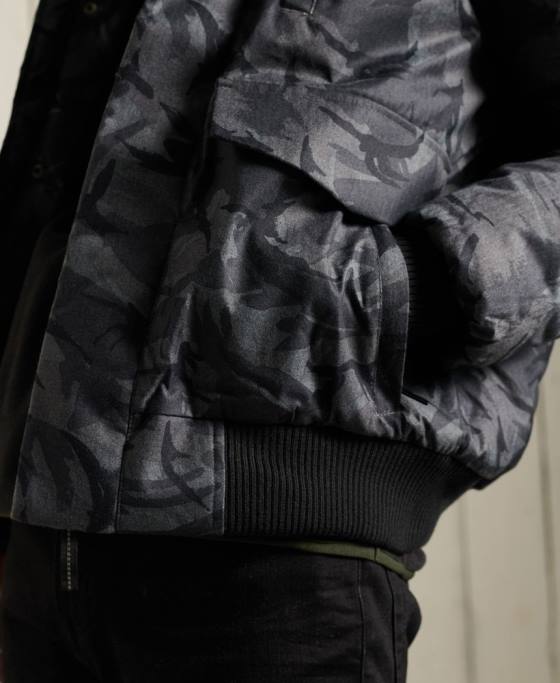 Superdry jachetă bomber everest îmbrăcăminte gri bărbați JX0Z4631