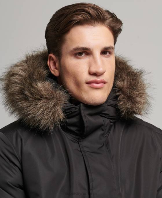 Superdry jachetă bomber everest îmbrăcăminte gri inchis bărbați JX0Z4503