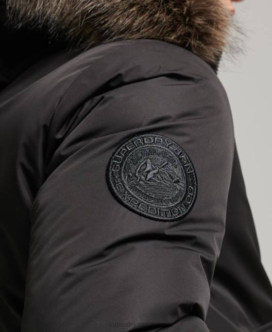 Superdry jachetă bomber everest îmbrăcăminte gri inchis bărbați JX0Z4503