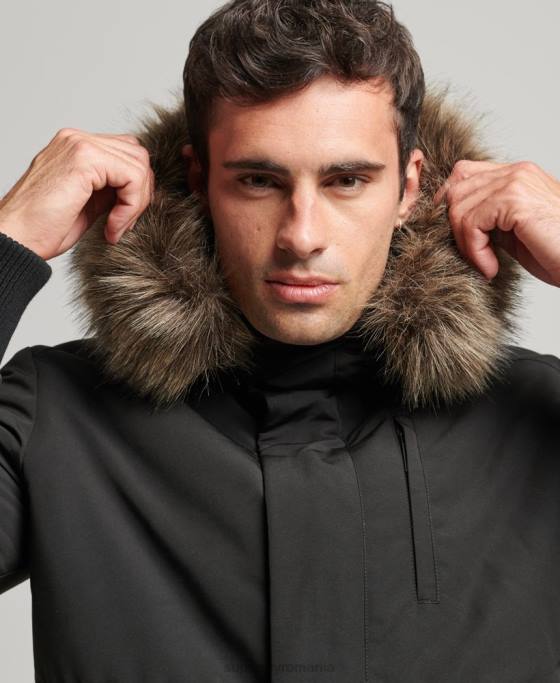 Superdry jachetă bomber everest îmbrăcăminte gri inchis bărbați JX0Z983