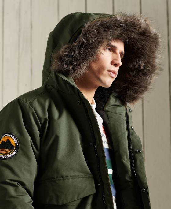 Superdry jachetă bomber everest îmbrăcăminte kaki bărbați JX0Z1084