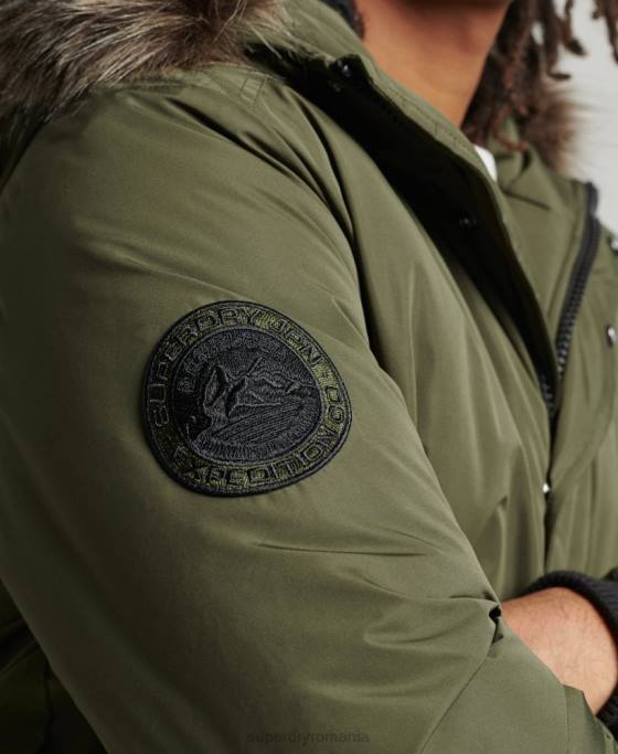 Superdry jachetă bomber everest îmbrăcăminte kaki bărbați JX0Z4452