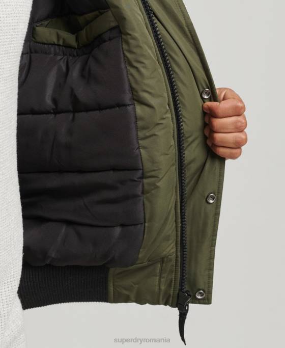 Superdry jachetă bomber everest îmbrăcăminte kaki bărbați JX0Z4452
