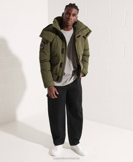 Superdry jachetă bomber everest îmbrăcăminte kaki bărbați JX0Z4518
