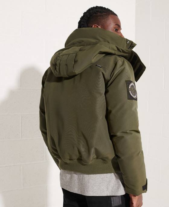 Superdry jachetă bomber everest îmbrăcăminte kaki bărbați JX0Z4518