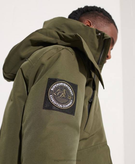 Superdry jachetă bomber everest îmbrăcăminte kaki bărbați JX0Z4518